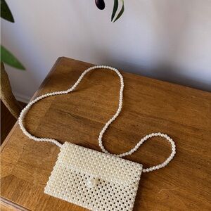 Elegant Pearl Beaded Women's Bag